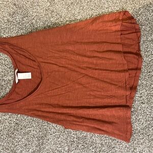 Women's Rust Sleeveless Top